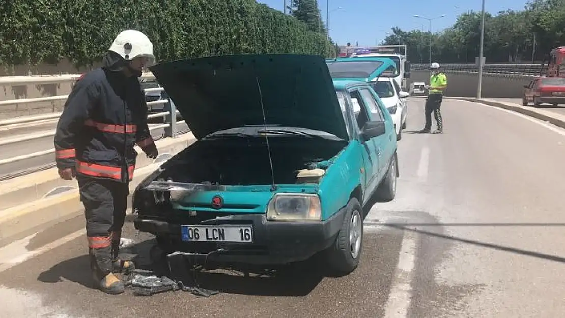 'Elazığ´da araç yangını'