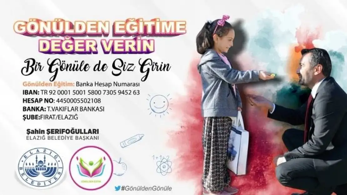 'Elazığ´da ''Bir gönüle de siz girin'' videosunu on binler izledi, çok sayıda tablet bağışı geldi'