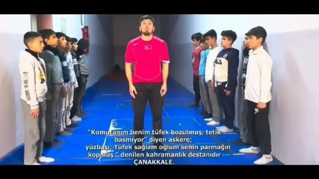 'Elazığ´da Çanakkale Zaferi´nin yıl dönümünde anlamlı klip'