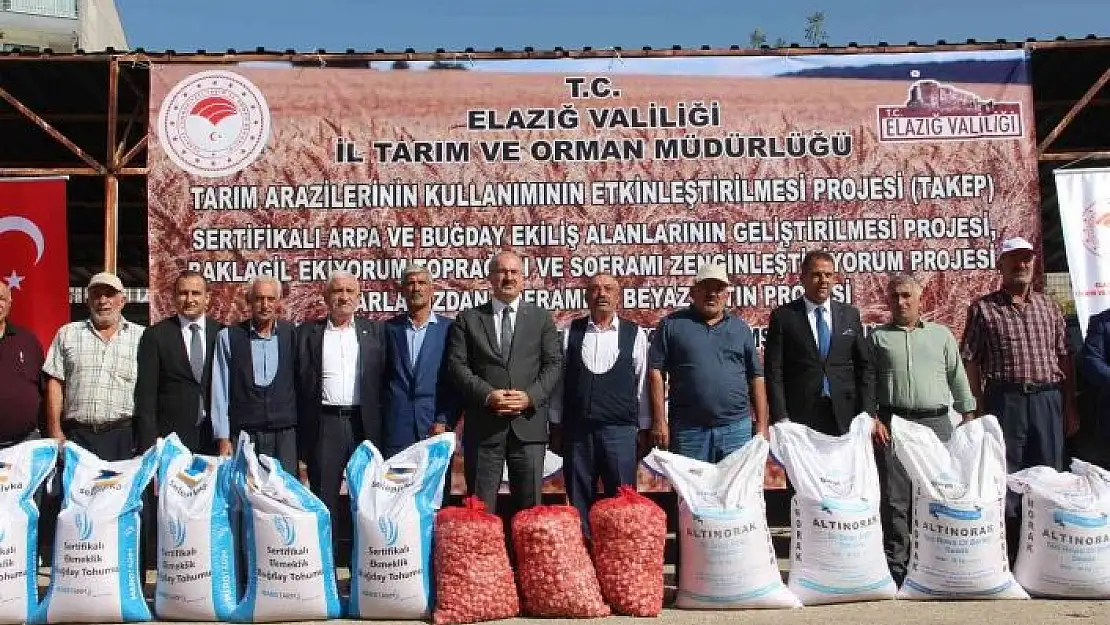 'Elazığ´da çiftçiye 6 buçuk milyon liralık hibeli tohum desteği'