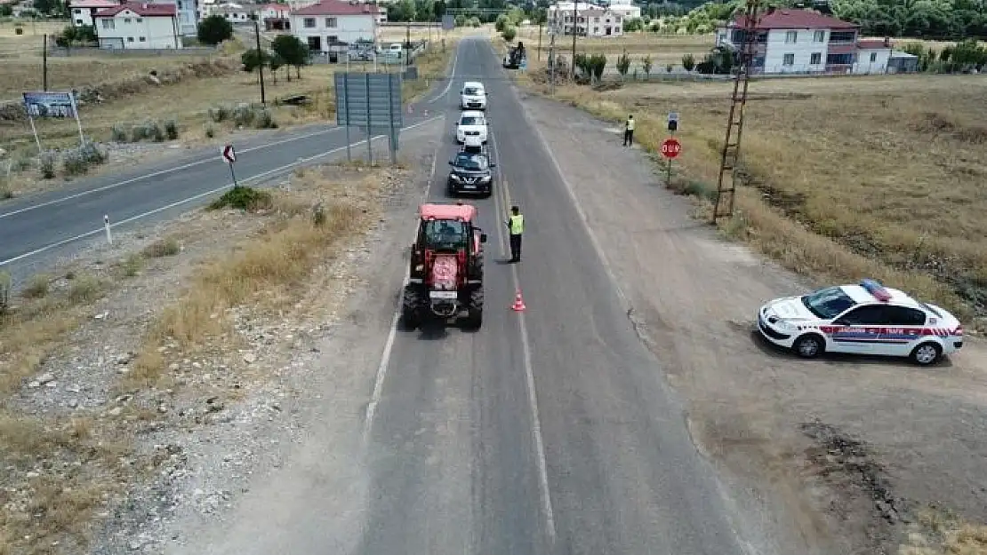 'Elazığ´da dron destekli trafik denetimi'