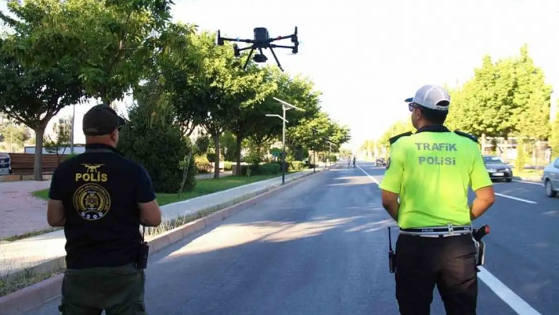 'Elazığ´da dron destekli trafik denetimi'