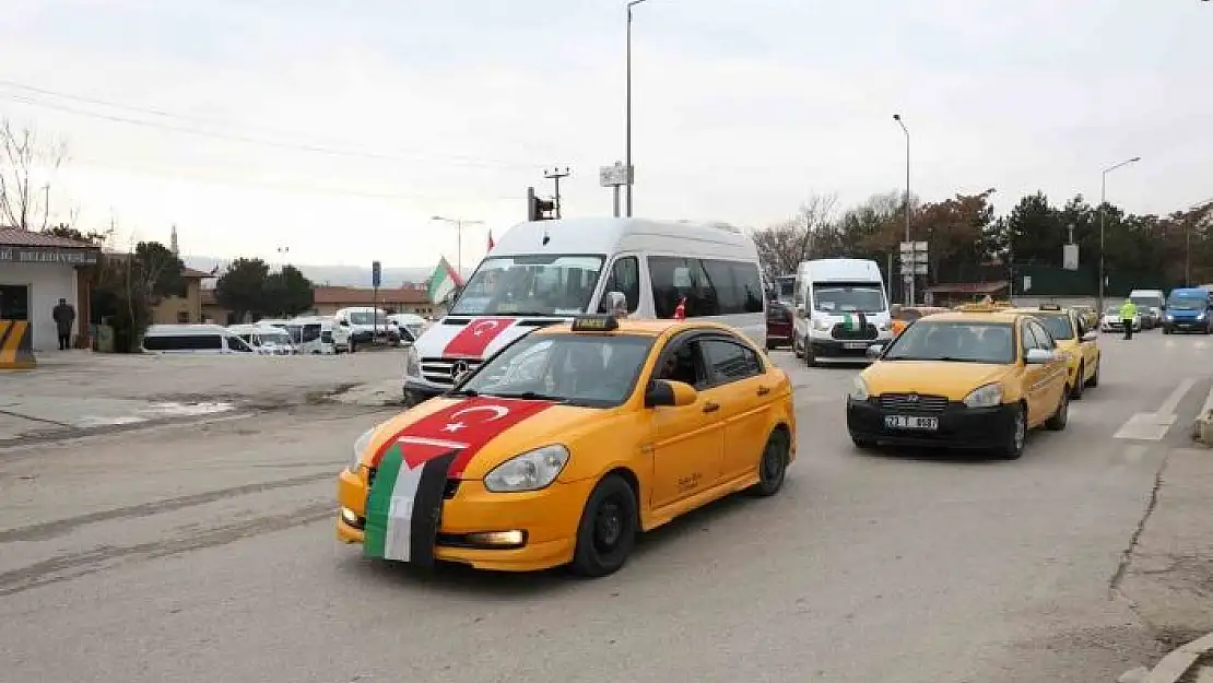 'Elazığ´da ''Gazze´ye Yol Olduk'' konvoyu'