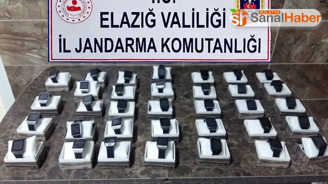 Elazığ'da gümrük kaçağı saatler ele geçirildi