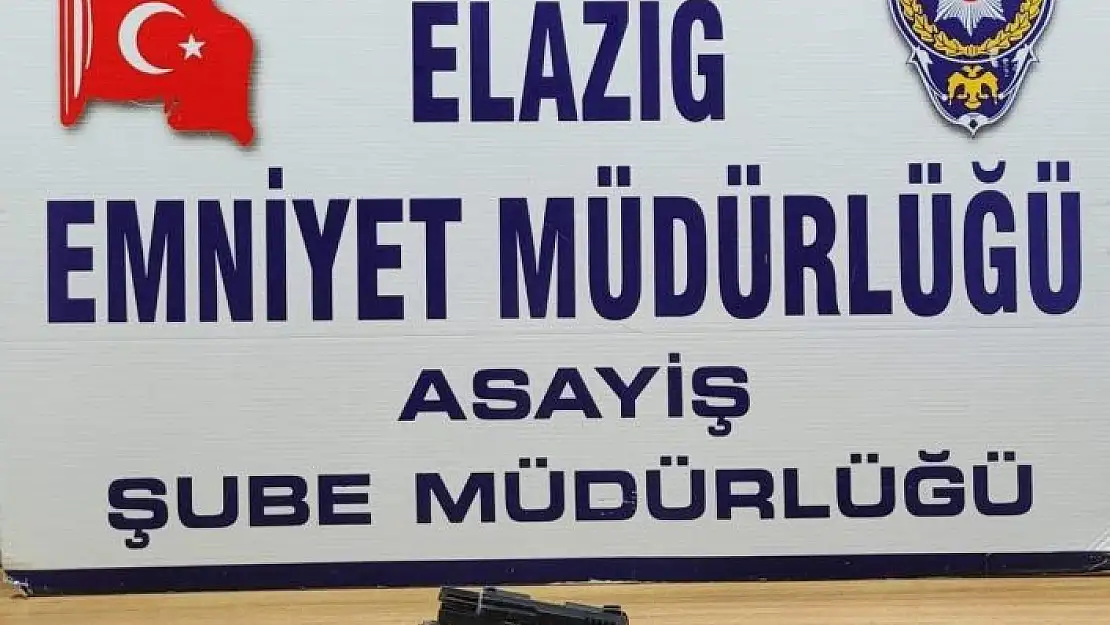 'Elazığ´da güven uygulaması: Ruhsatsız silah ve uyuşturucu madde ele geçirildi'