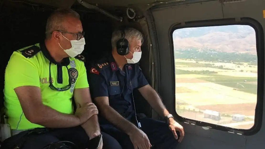 'Elazığ´da helikopter destekli trafik denetimi'