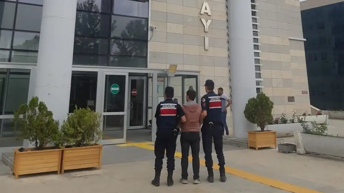 'Elazığ´da hırsızlık suçundan aranan şüpheli jandarma ekipleri tarafından yakalandı'