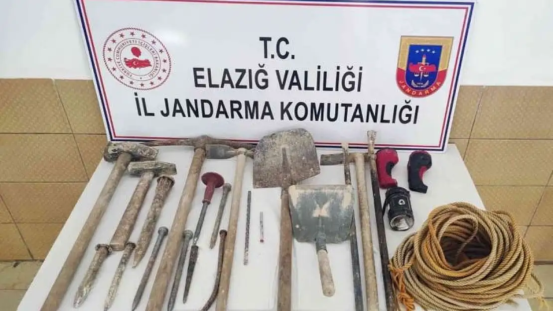 'Elazığ´da kaçak kazı yapan 3 şüpheli suçüstü yakalandı'