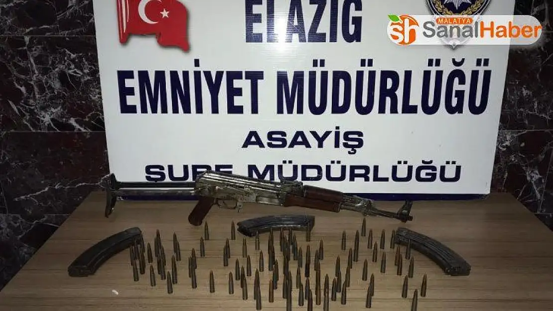 Elazığ'da kalaşnikof  ele geçirildi