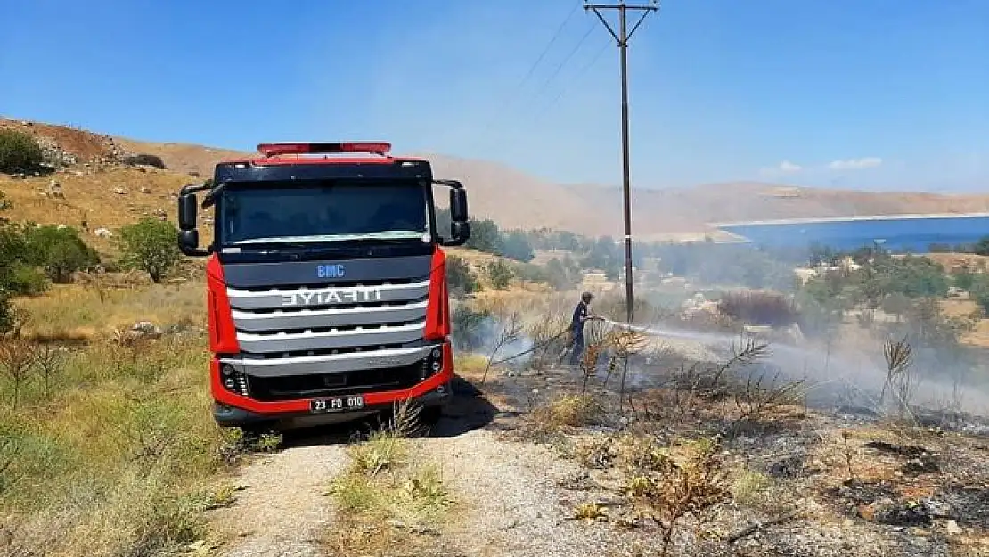 'Elazığ´da örtü yangını'