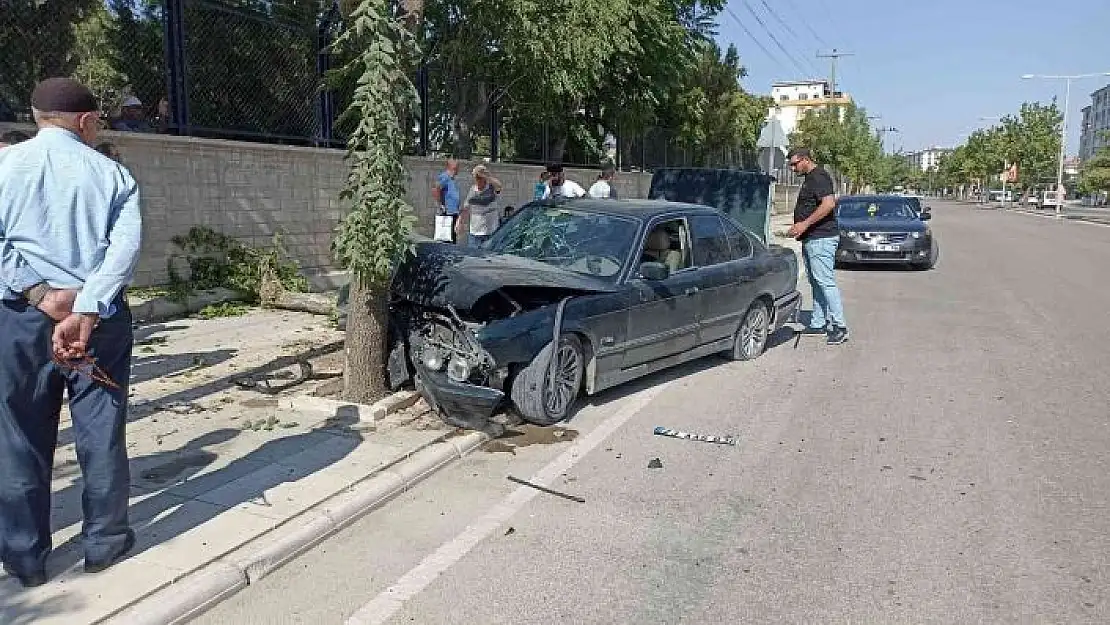 'Elazığ´da otomobil ağaca çarptı: 1 yaralı'