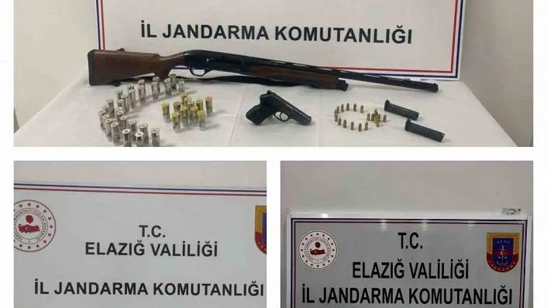 'Elazığ´da ruhsatsız tüfek ve tabanca ele geçirildi'