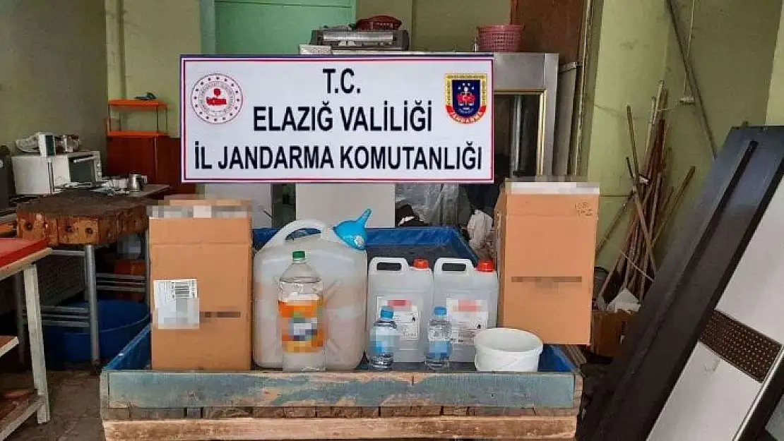 'Elazığ´da sahte alkol operasyonu'