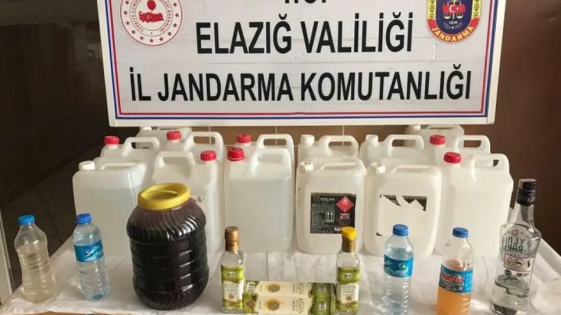 'Elazığ´da  sahte içki ele geçirildi: 2 gözaltı'