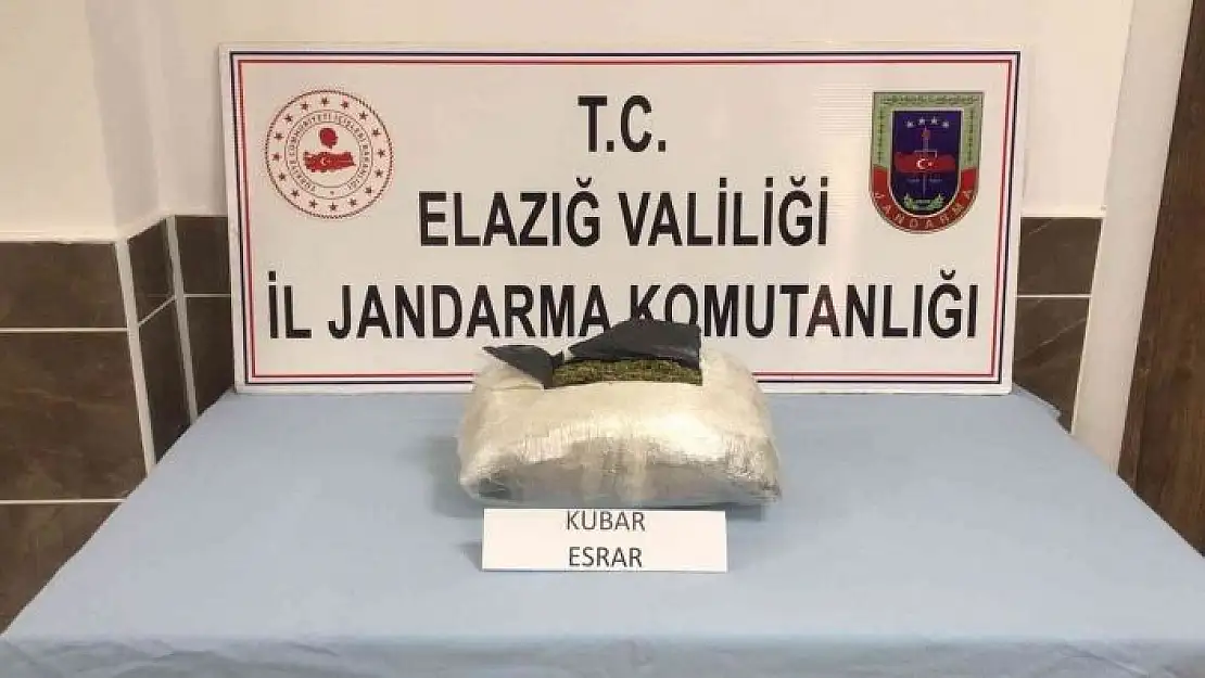 'Elazığ´da streç filme sarılı 2,5 kilo esrar ele geçirildi'