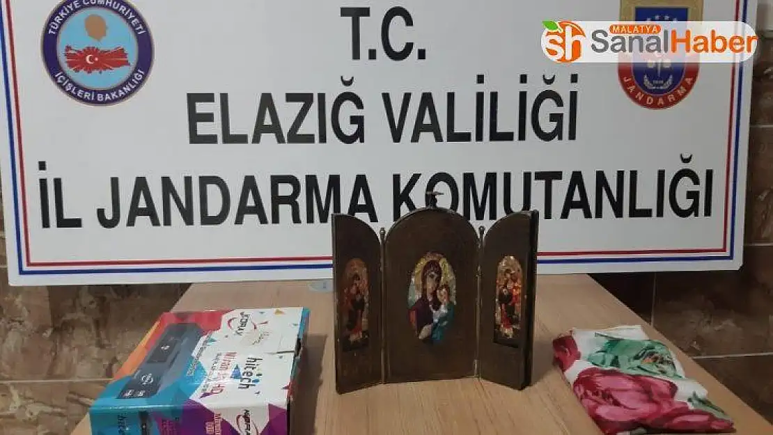 Elazığ'da tarihi  'pirinç fresk' ele geçirildi