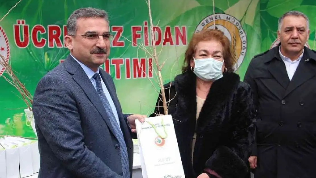 'Elazığ´da üreticilere 6 bin 500 dut fidanı dağıtıldı'