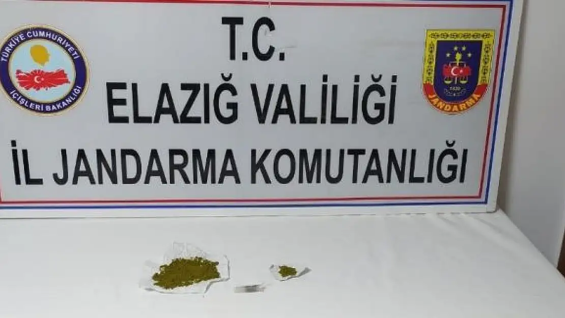 'Elazığ´da uyuşturucu ile mücadele:2 gözaltı'