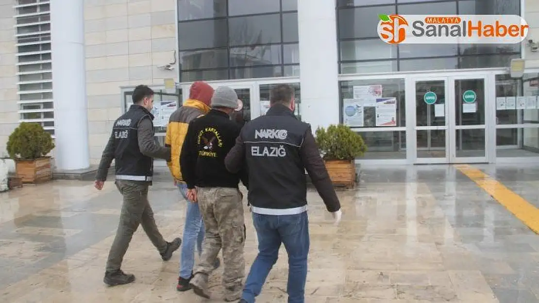 Elazığ'da uyuşturucu operasyonları: 5 tutuklama