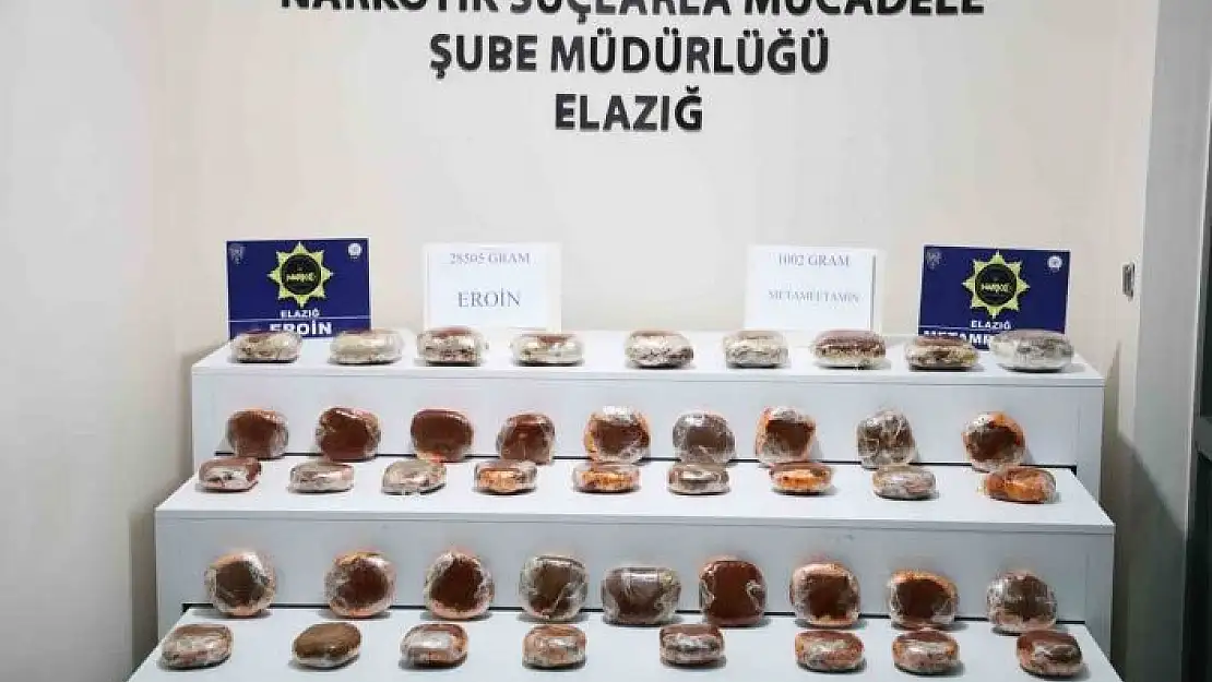 'Elazığ´da uyuşturucuya büyük darbe: 29 kilo uyuşturucu ele geçirildi'
