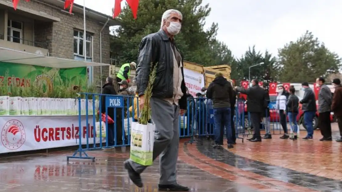 'Elazığ´da vatandaşlara 5 bin adet ücretsiz fidan dağıtıldı'