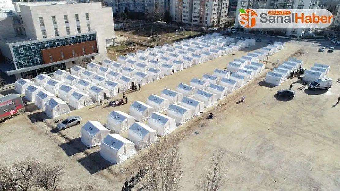 Elazığ'da yeni çadır kentler kuruldu