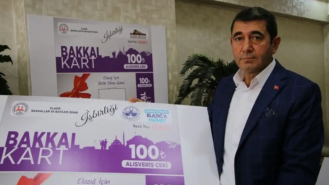 'Elazığ´da yerel esnafa ''Bakkal Kart'' desteği'