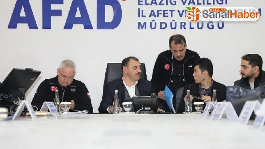 Elazığ depremi 'Koordinasyon Toplantısı'