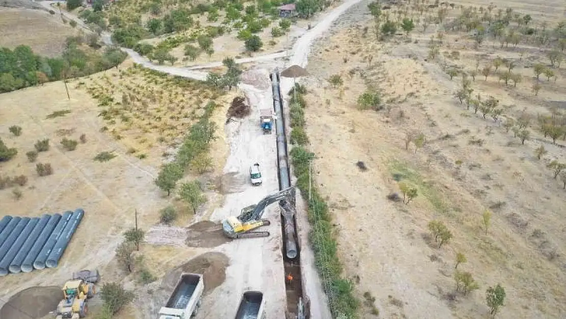 'Elazığ içme suyu isale hattı 2. kısım işinde çalışmalar sürüyor'