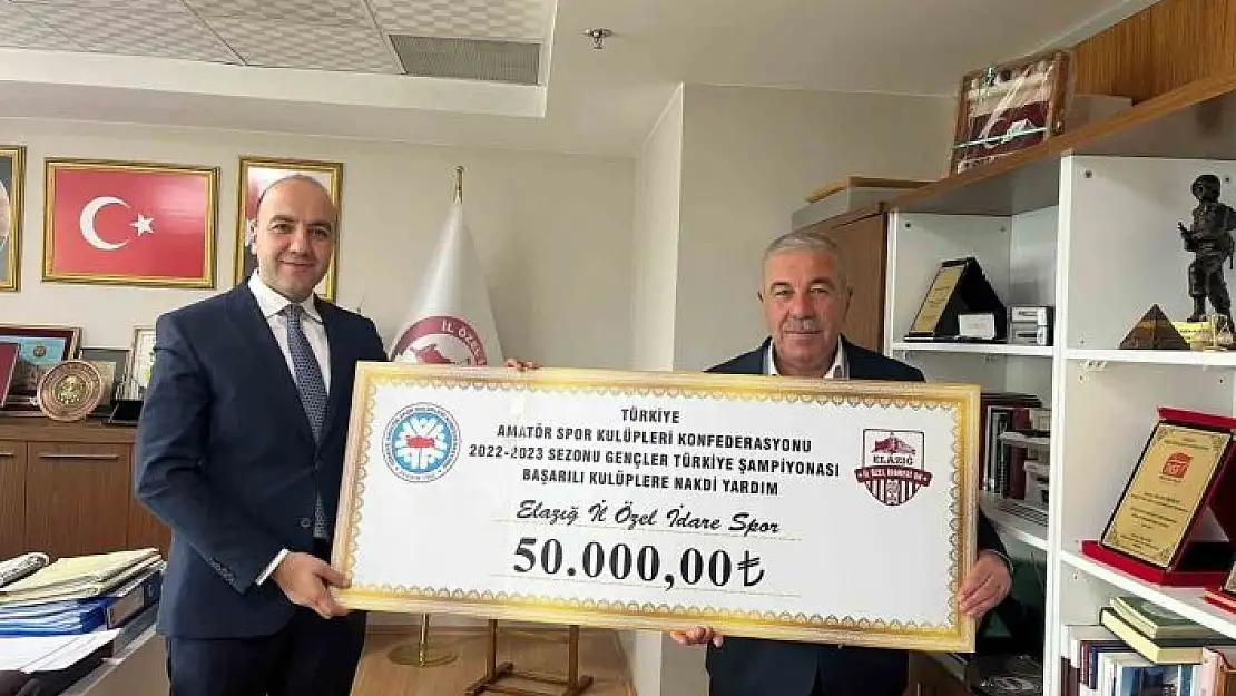 'Elazığ İl Özel İdaresi Spor Kulübü ödüllendirildi'