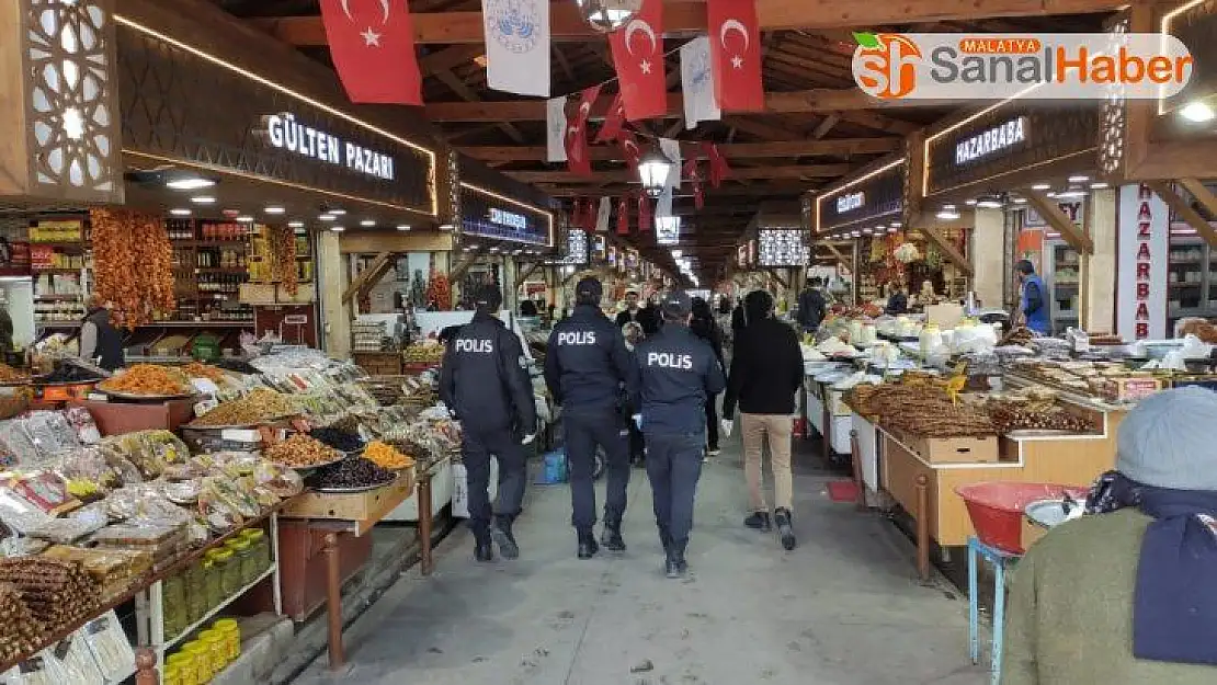 Elazığ Kapalı Çarşı'da korona virüs tedbirleri