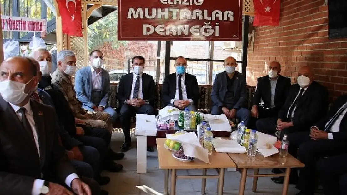 'Elazığ protokolü, muhtarlarla bir araya geldi'