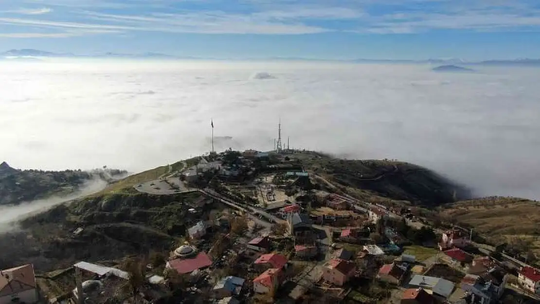 'Elazığ sis denizinde kayboldu, eşsiz görüntüler oluştu'