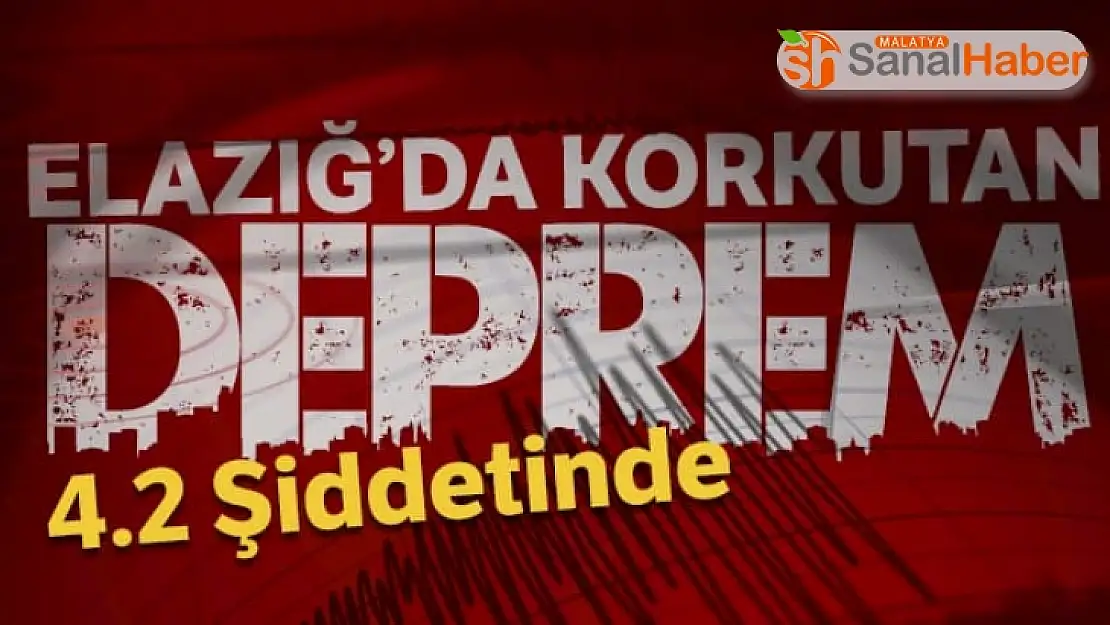 Elazığ'da 4.2 büyüklüğünde deprem