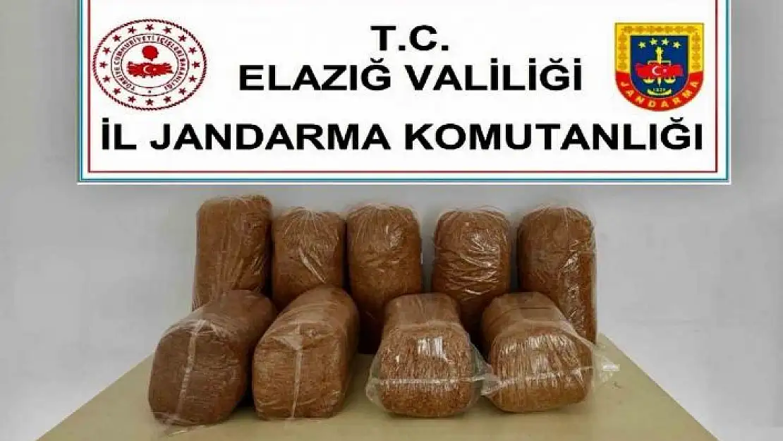 'Elazığda 45 kilo kaçak tütün ele geçirildi'