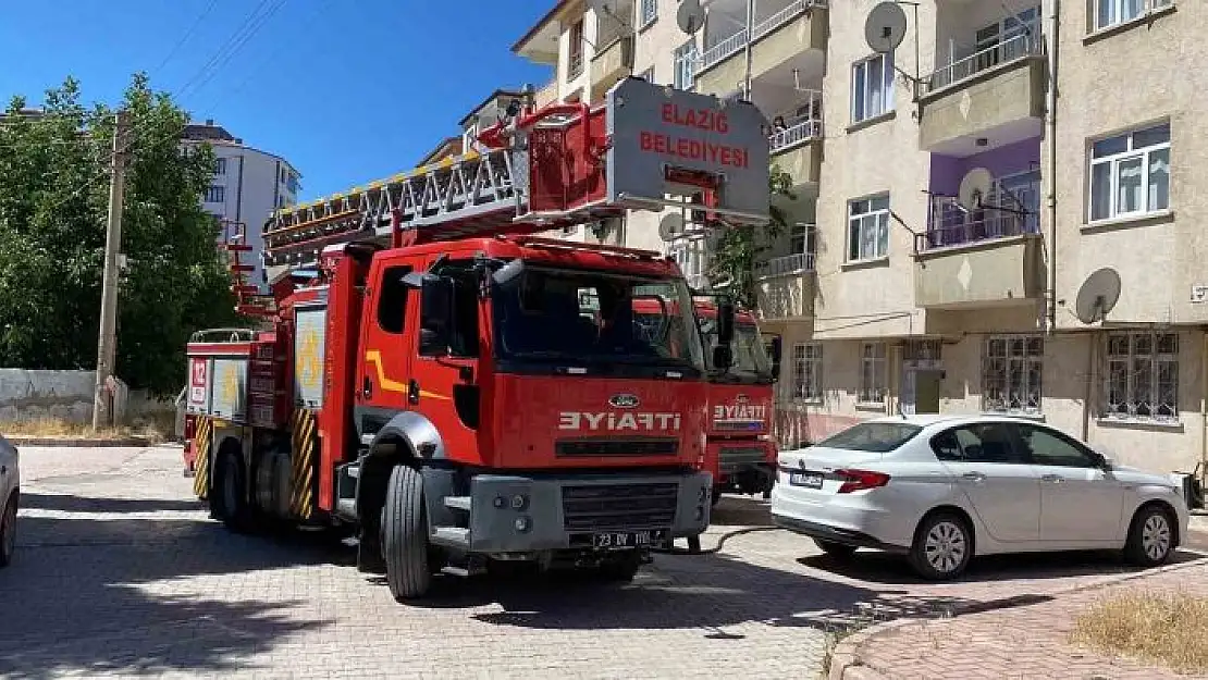 'Elazığda binanın havalandırma boşluğunda yangın'