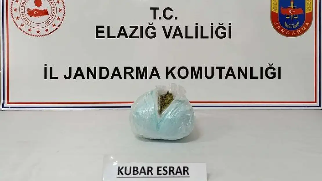 'Elazığda  jandarma uyuşturucuya geçit vermiyor'