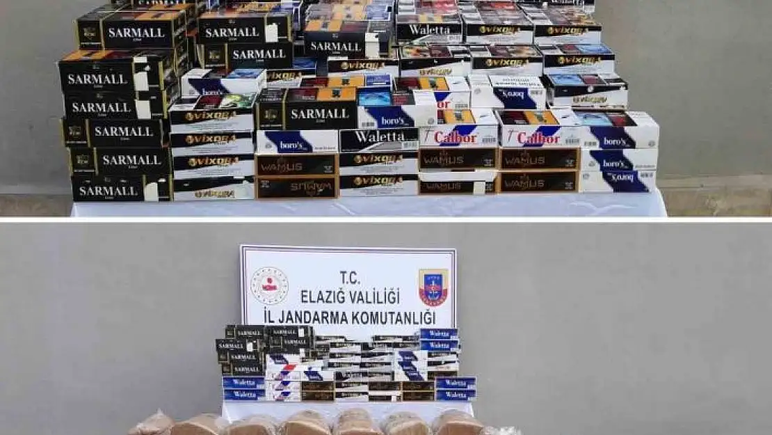 'Elazığda kaçak 130 bin makaron ve 280 kilo tütün ele geçirildi'