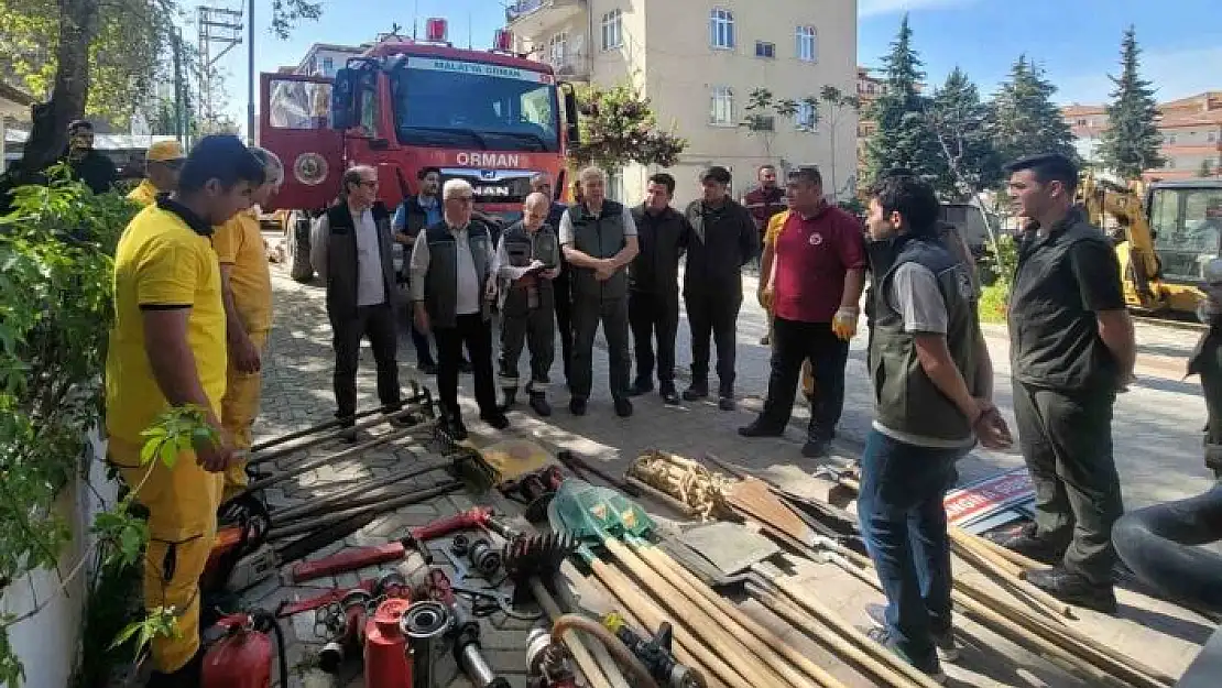 'Elazığda orman yangınları ile mücadele eğitimleri sürüyor'