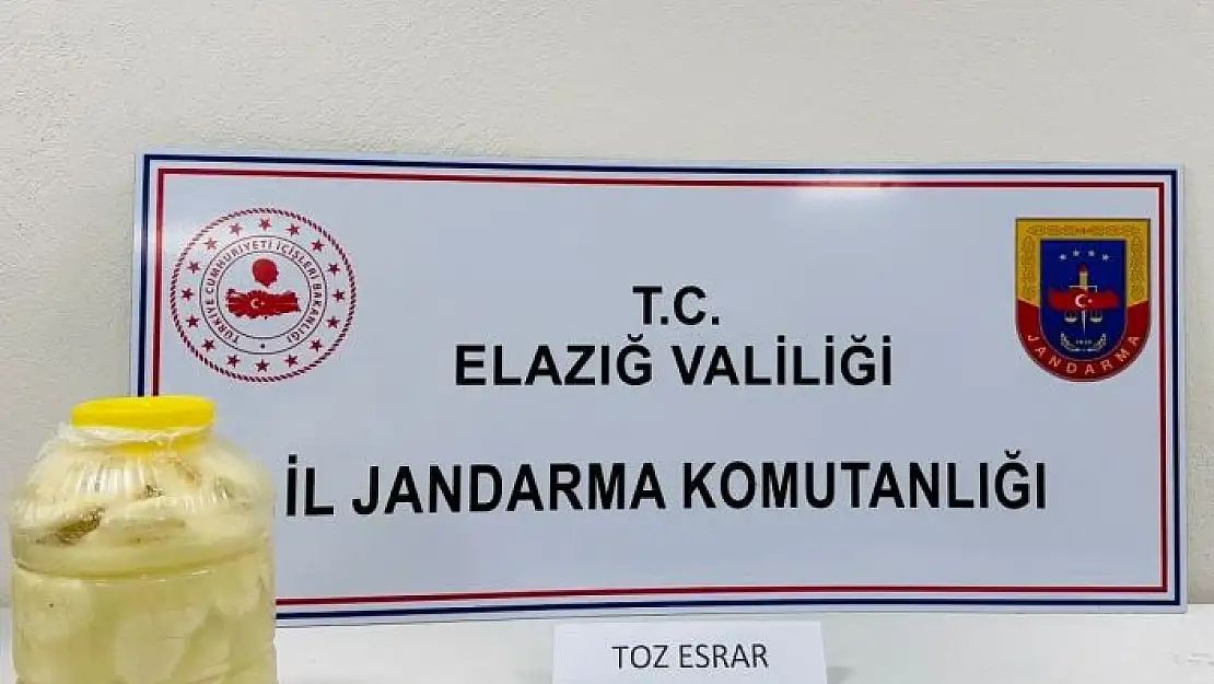 'Elazığda peynir bidonu içerisinde uyuşturucu madde ele geçirildi'