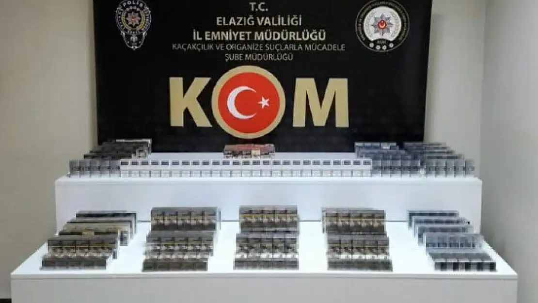 'Elazığda stepneye zulalanmış 610 paket kaçak sigara ele geçirildi'