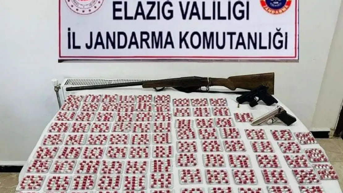 'Elazığda uyuşturucu operasyonu: 2 bin 751 adet sentetik ecza hap ele geçirildi'