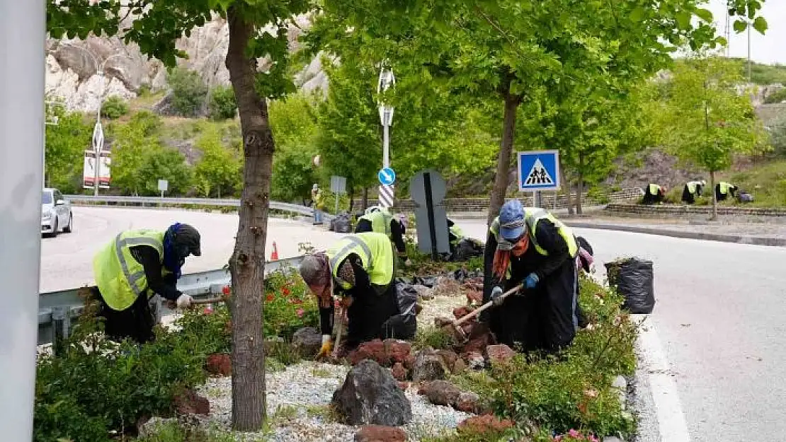 'Elazığda yeşil alanlarda bahar temizliği'