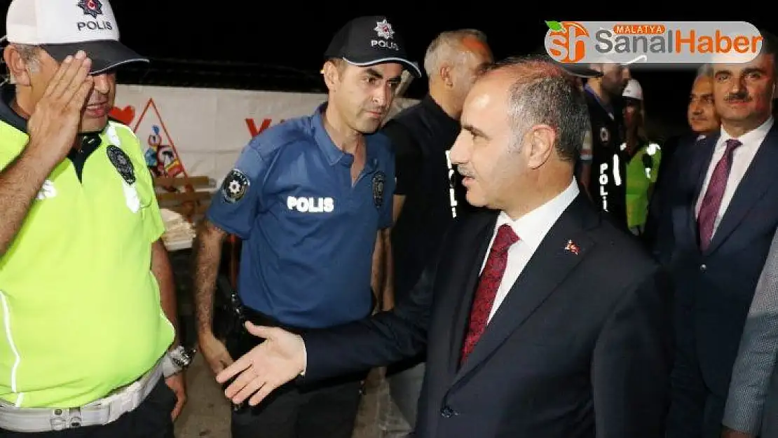 Emniyet Genel Müdürü Aktaş, Malatya´da trafik denetiminde