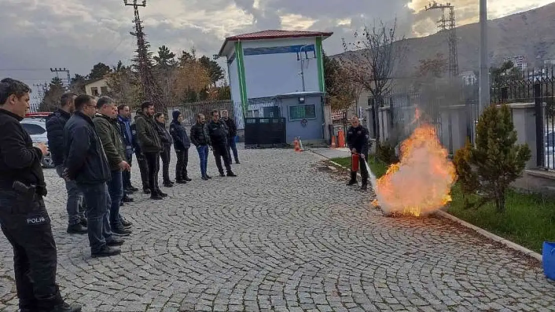 'Emniyet görevlilerine yangın ve deprem tatbikatı'