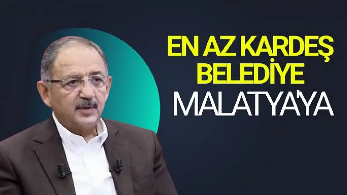 En az kardeş belediye Malatya'ya 