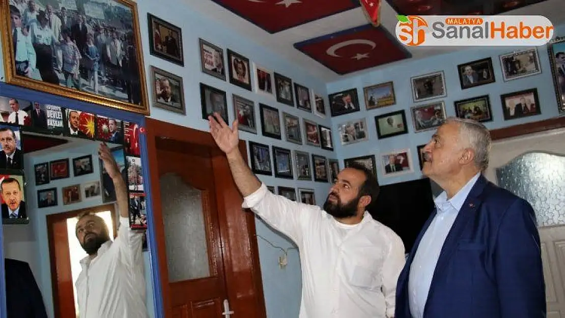 Erdoğan sevgisi büyüdükçe büyüdü evine sığmadı