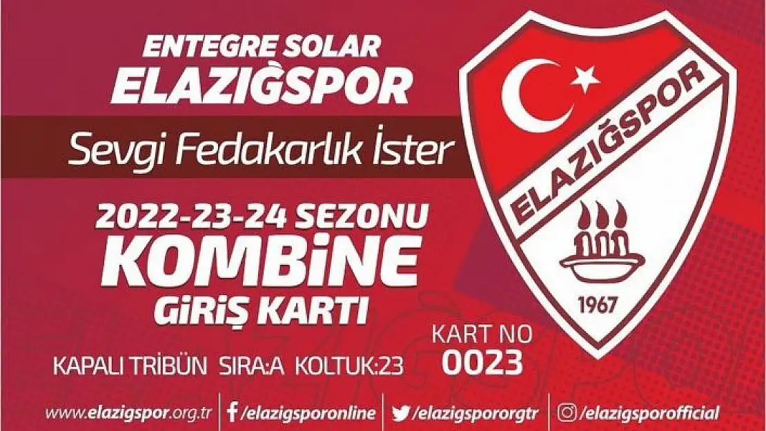 'ES Elazığspor´dan kombine bilet kampanyası'