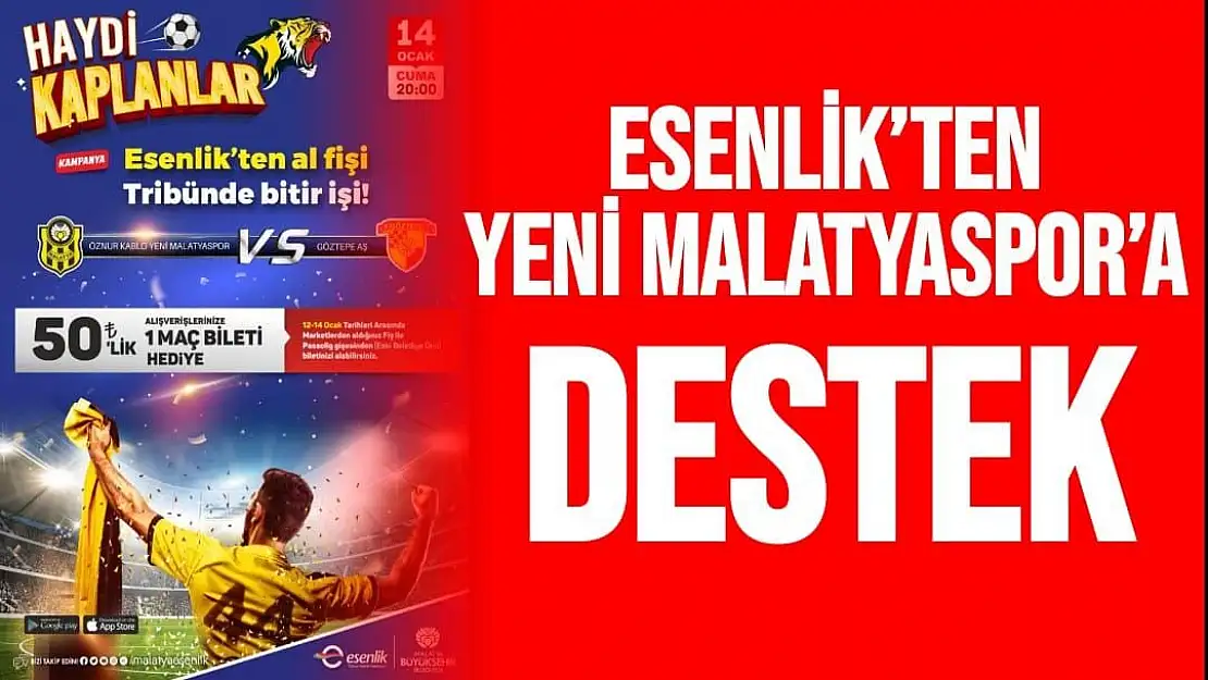 Esenlik´ten Yeni Malatyaspor´a destek