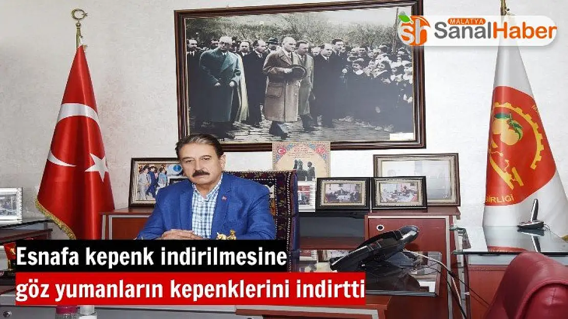 Esnafa kepenk indirilmesine göz yumanların kepenklerini indirtti